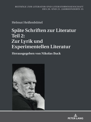 cover image of Spaete Schriften zur Literatur. Teil 2